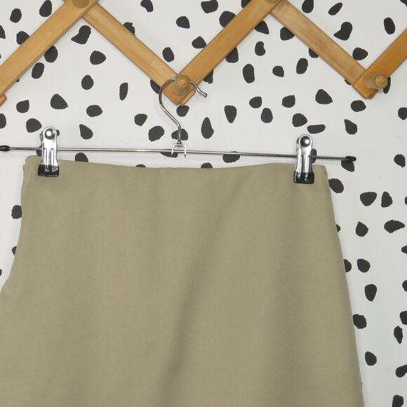 French Toast Khaki Faux Tie Front Girls Uniform Skort - Picture 4 of 5